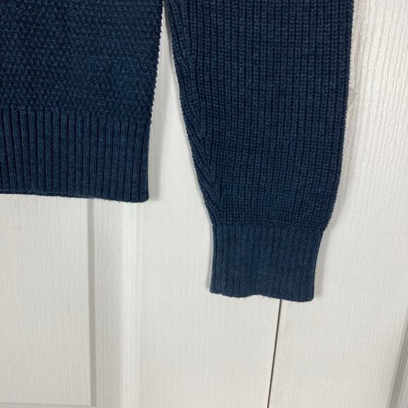 Nwot BANANA REPUBLIC Cardigan Sweater Men M Navy Knit Shawl-Collar Long-Slv - Picture 5 of 10